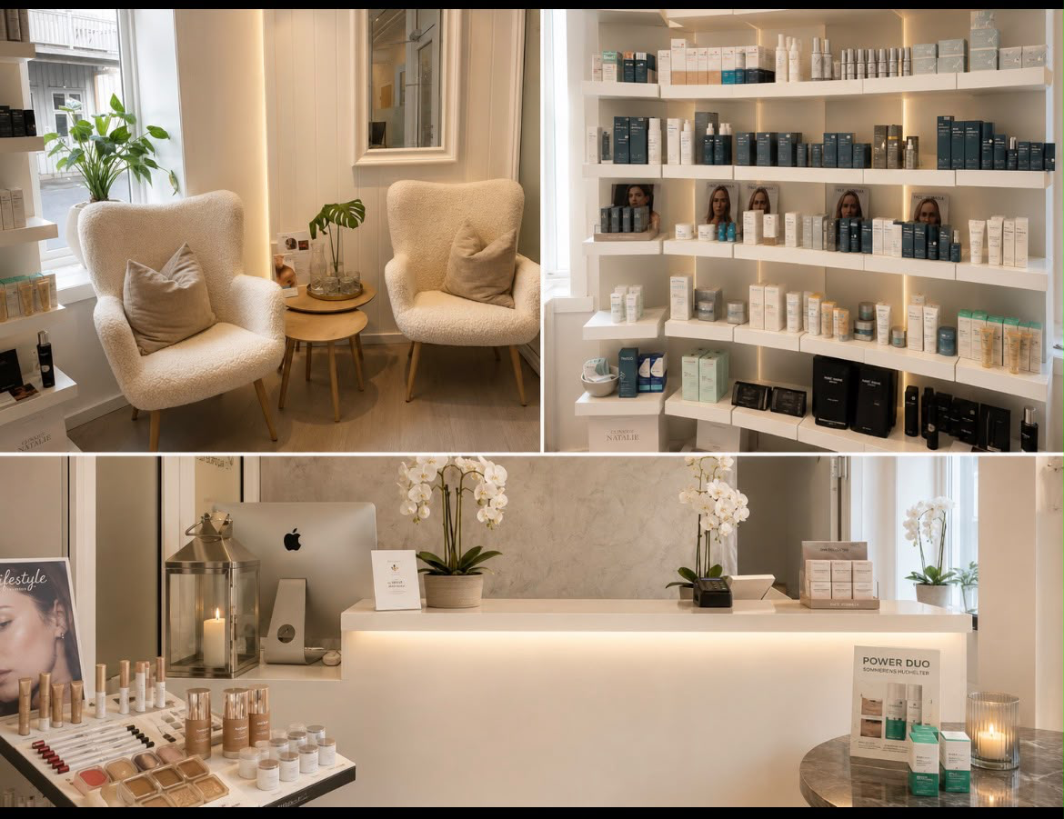 Interiør hos Clinique Natalie i Kragerø