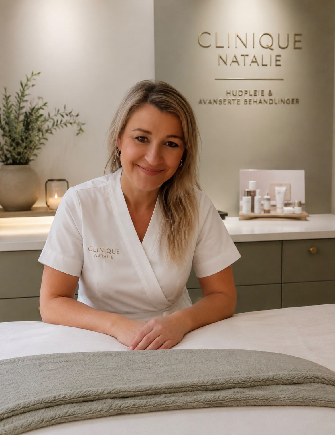 Natalie hos Clinique Natalie